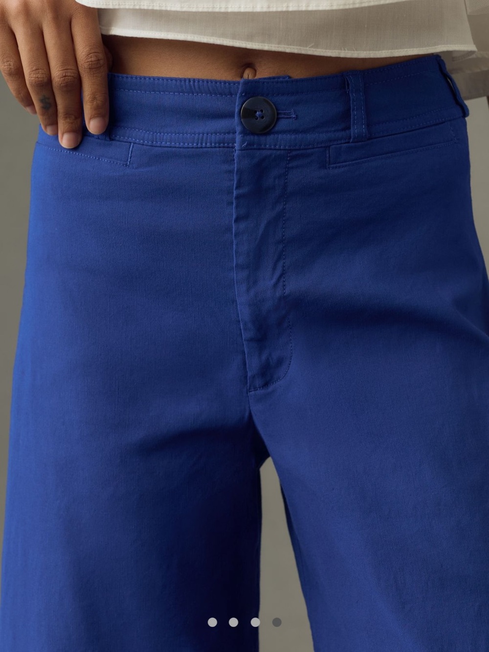 Maeve Cropped Ankle Pants in Bright Blue